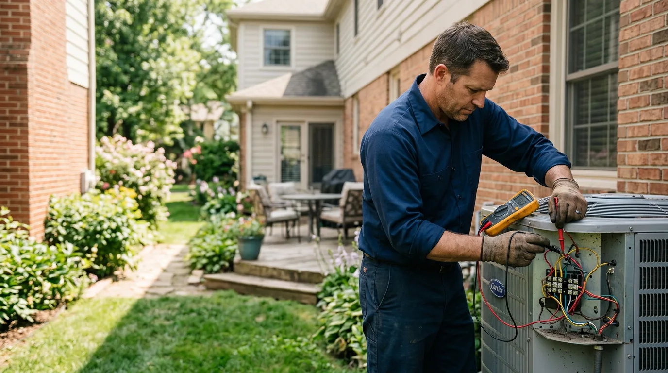 HVAC technician working near Jesse, WV